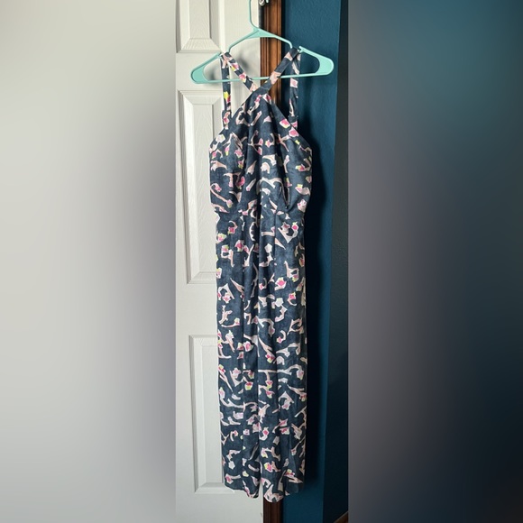 Cabi Halter Aurora Watercolor Floral Dress - Size 8 - Picture 4 of 10